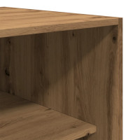 Produktbild för Garderob ek 100x50x200 cm konstruerat trä