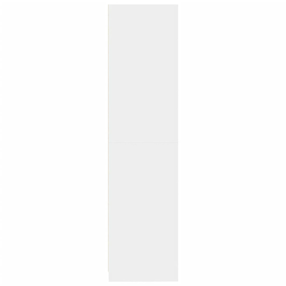 Produktbild för Garderob vit 100x50x200 cm konstruerat trä