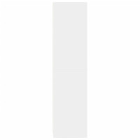 Produktbild för Garderob vit 100x50x200 cm konstruerat trä