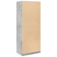 Produktbild för Garderob betonggrå 80x50x200 cm konstruerat trä