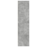 Produktbild för Garderob betonggrå 100x50x200 cm konstruerat trä