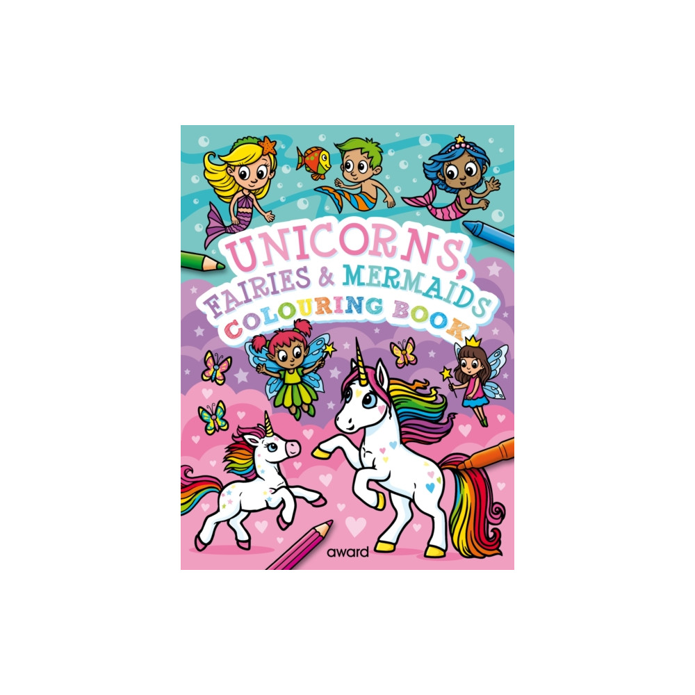 Produktbild för Unicorns, Fairies and Mermaids Colouring Book (häftad, eng)