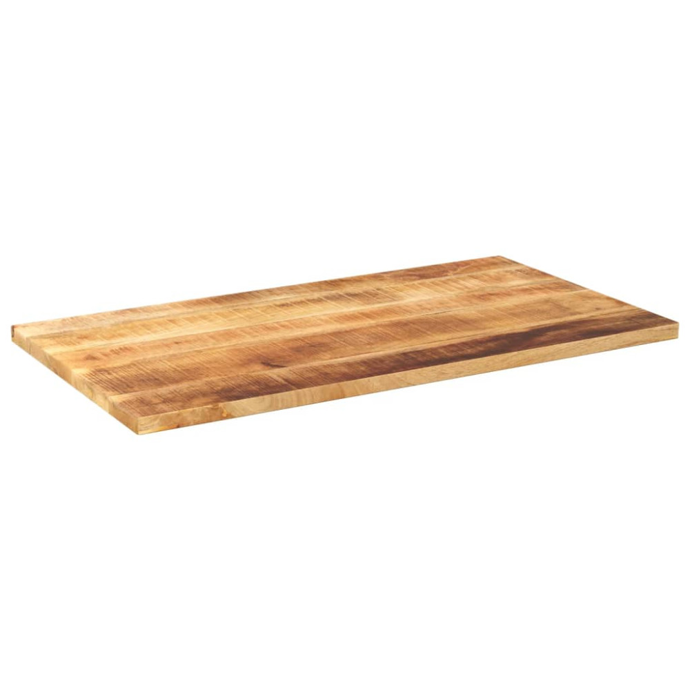 Produktbild för Bordsskiva 110x60x2,5 cm rektangulär massivt grovt mangoträ