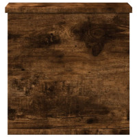 Produktbild för Förvaringslåda rökfärgad ek 30x35x35 cm konstruerat trä