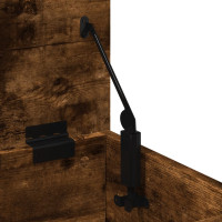 Produktbild för Förvaringslåda rökfärgad ek 30x35x35 cm konstruerat trä