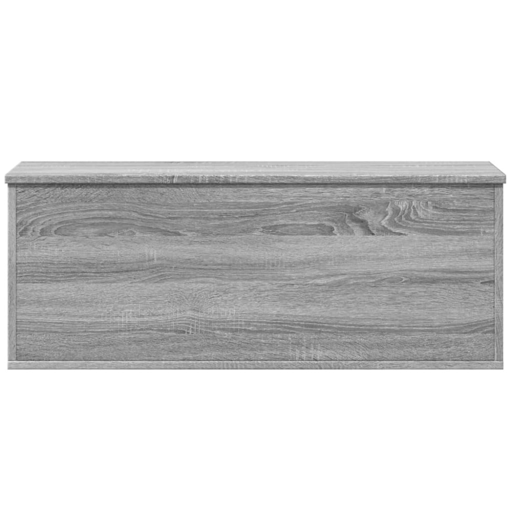 Produktbild för Förvaringslåda grå sonoma 90x35x35 cm konstruerat trä