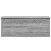 Produktbild för Förvaringslåda grå sonoma 90x35x35 cm konstruerat trä