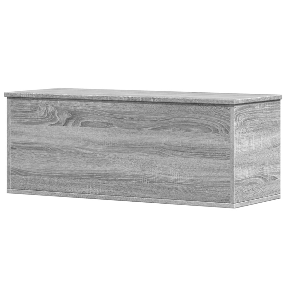 Produktbild för Förvaringslåda grå sonoma 90x35x35 cm konstruerat trä