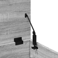 Produktbild för Förvaringslåda grå sonoma 90x35x35 cm konstruerat trä