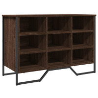 Produktbild för Skoskåp brun ek 90x38x61,5 cm konstruerat trä