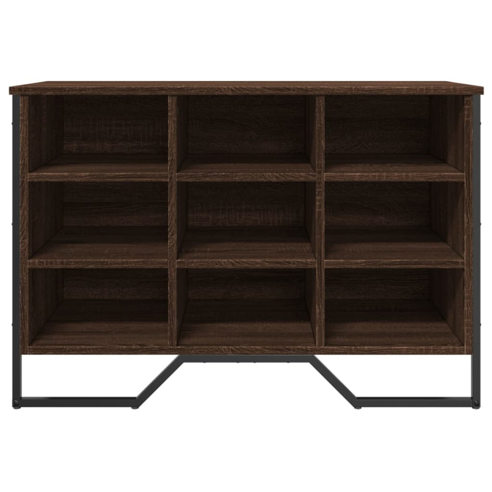 Produktbild för Skoskåp brun ek 90x38x61,5 cm konstruerat trä