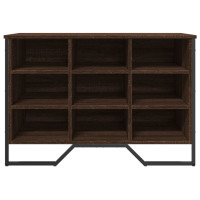 Produktbild för Skoskåp brun ek 90x38x61,5 cm konstruerat trä