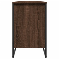 Produktbild för Skoskåp brun ek 90x38x61,5 cm konstruerat trä