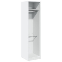 Produktbild för Garderob vit 50x50x200 cm konstruerat trä