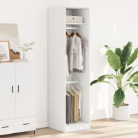 Produktbild för Garderob vit 50x50x200 cm konstruerat trä