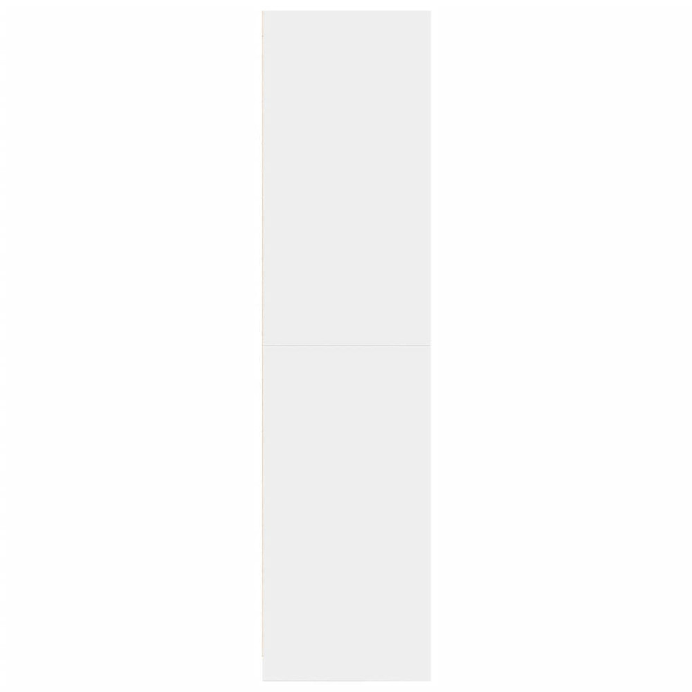 Produktbild för Garderob vit 50x50x200 cm konstruerat trä
