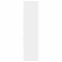 Produktbild för Garderob vit 50x50x200 cm konstruerat trä