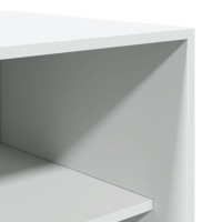 Produktbild för Garderob vit 50x50x200 cm konstruerat trä
