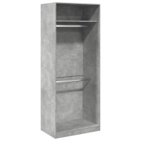 Produktbild för Garderob betonggrå 80x50x200 cm konstruerat trä