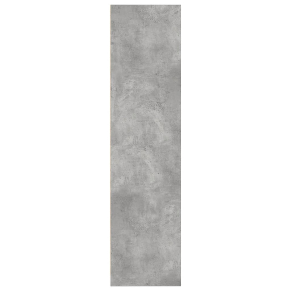 Produktbild för Garderob betonggrå 80x50x200 cm konstruerat trä