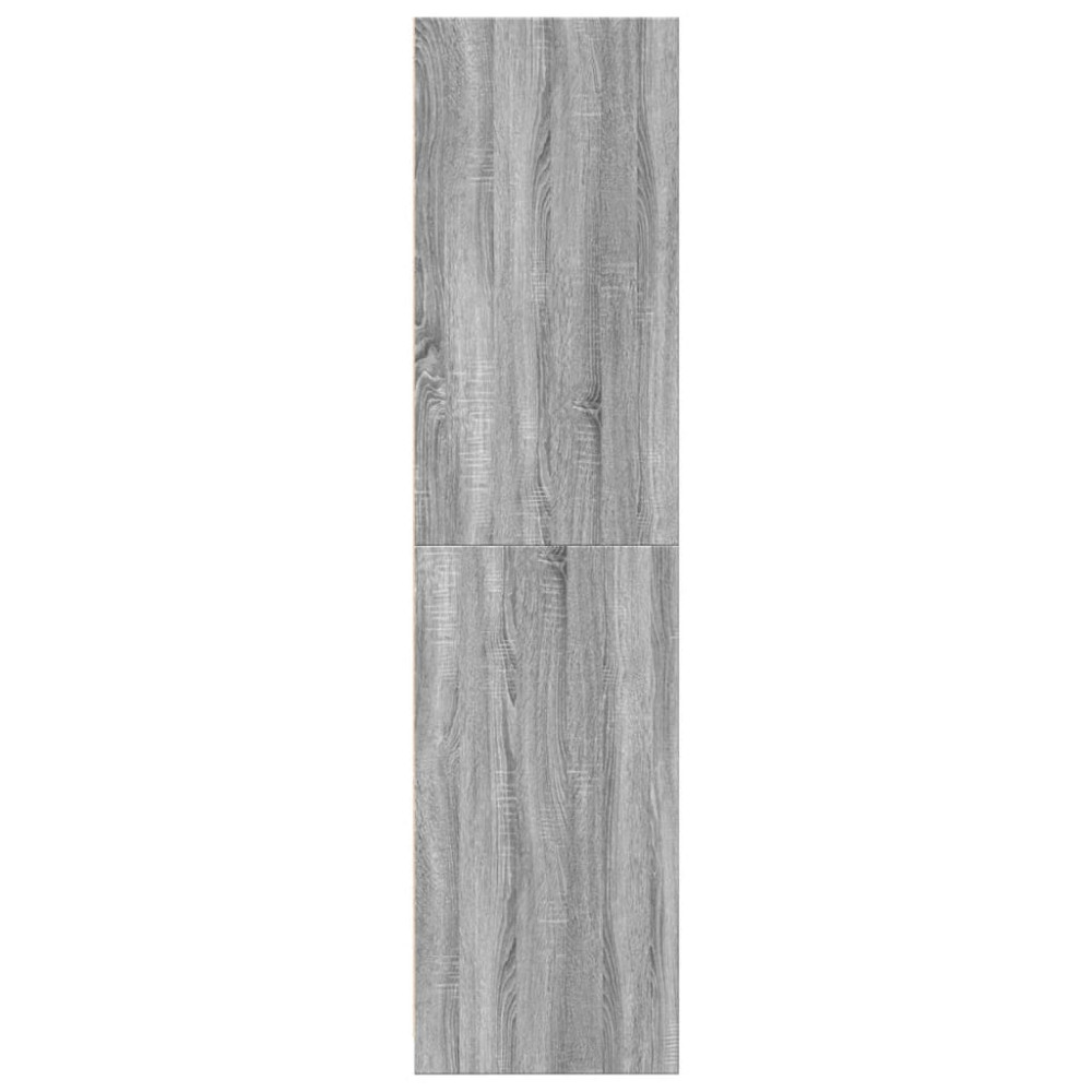Produktbild för Garderob grå sonoma 80x50x200 cm konstruerat trä