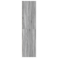 Produktbild för Garderob grå sonoma 80x50x200 cm konstruerat trä
