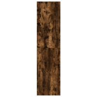 Produktbild för Klädskåp rökfärgad ek 100x50x200 cm konstruerat trä