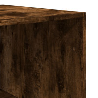 Produktbild för Klädskåp rökfärgad ek 100x50x200 cm konstruerat trä