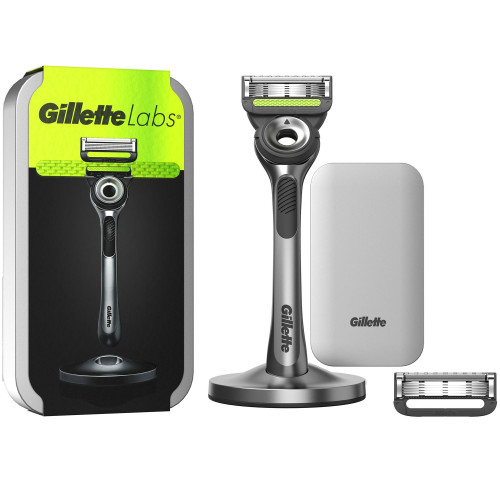 Gillette Rakhyvel Labs magnetiskt ställ & resefodral 2st