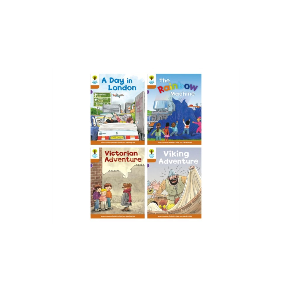 Produktbild för Oxford Reading Tree: Biff, Chip and Kipper Stories: Oxford Level 8: Mixed Pack of 4 (häftad, eng)