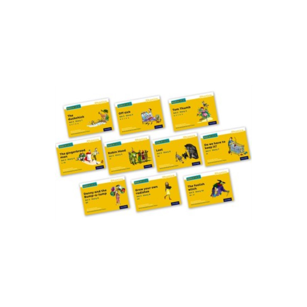 Produktbild för Read Write Inc. Phonics: Yellow Set 5 Core Storybooks (Mixed Pack of 10) (häftad, eng)