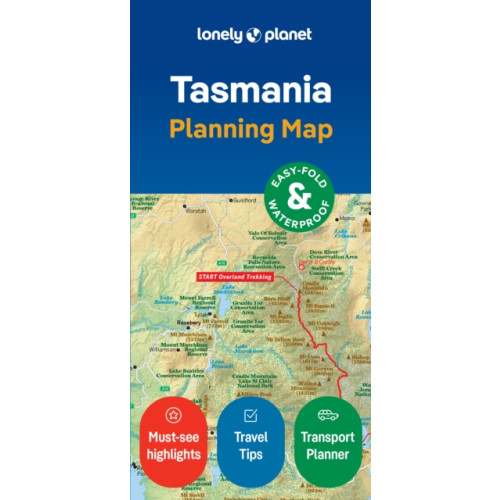 Lonely Planet Global Limited Lonely Planet Tasmania Planning Map