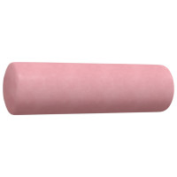 Produktbild för Soffgrupp med dynor och bolster 2 delar rosa sammet