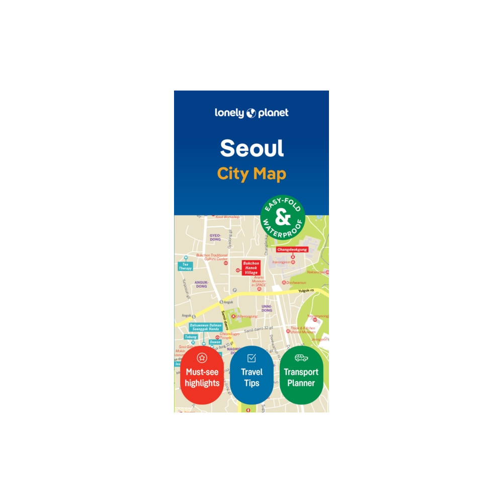 Produktbild för Lonely Planet Seoul City Map