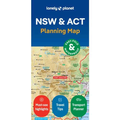 Lonely Planet Global Limited Lonely Planet New South Wales & ACT Planning Map