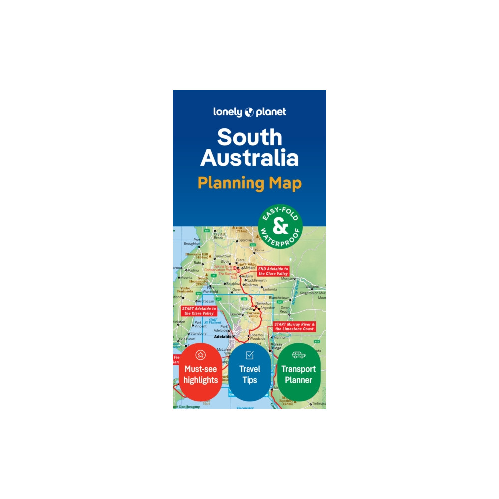 Produktbild för Lonely Planet South Australia Planning Map