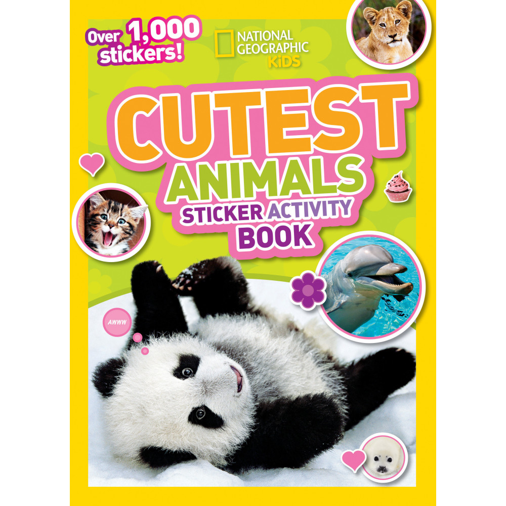 Produktbild för National Geographic Kids Cutest Animals Sticker Activity Book: Over 1,000 stickers! (pocket, eng)