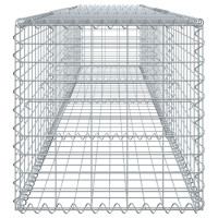 Produktbild för Gabionkorg med skydd 400x50x50 cm galvaniserat järn