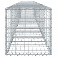 Produktbild för Gabionkorg med skydd 600x50x50 cm galvaniserat järn