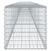 Produktbild för Gabionkorg med skydd 900x50x50 cm galvaniserat järn