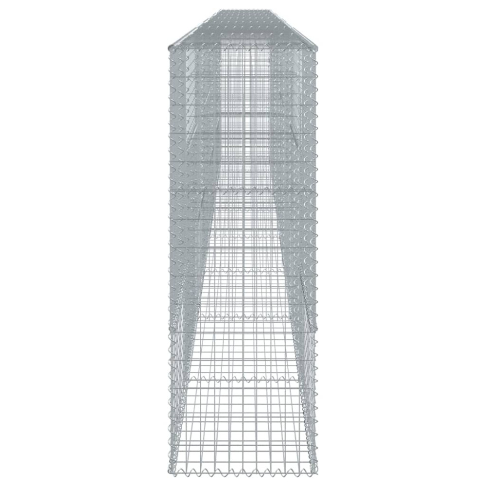 Produktbild för Gabionkorg med skydd 800x50x150 cm galvaniserat järn