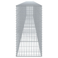 Produktbild för Gabionkorg med skydd 800x50x100 cm galvaniserat järn