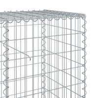 Produktbild för Gabionkorg med skydd 800x50x100 cm galvaniserat järn