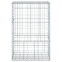 Produktbild för Gabionkorg med skydd 100x50x150 cm galvaniserat järn