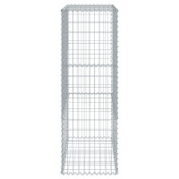 Produktbild för Gabionkorg med skydd 100x50x150 cm galvaniserat järn