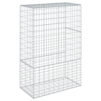 Produktbild för Gabionkorg med skydd 100x50x150 cm galvaniserat järn