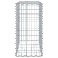 Produktbild för Gabionkorg med skydd 100x50x100 cm galvaniserat järn