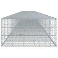 Produktbild för Gabionkorg med skydd 1200x100x50 cm galvaniserat järn