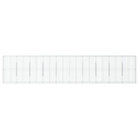 Produktbild för Gabionkorg med skydd 1000x50x200 cm galvaniserat järn