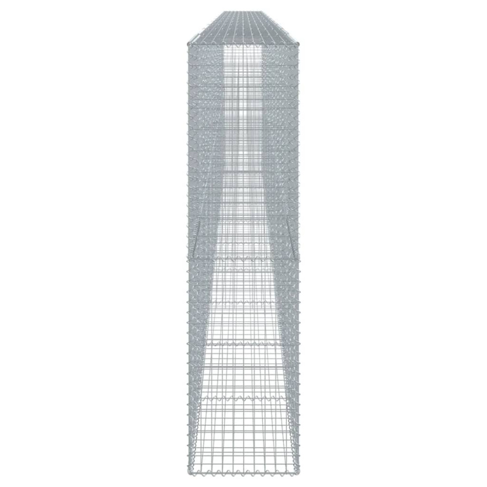 Produktbild för Gabionkorg med skydd 1000x50x200 cm galvaniserat järn